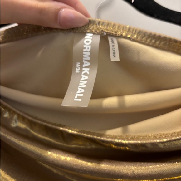 Norma Kamali Diana Dress Gold - Medium - Picture 4 of 4